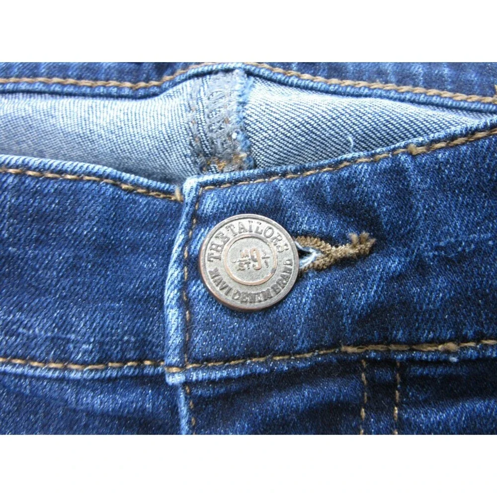 Mavi Jeans Zach Mens 38x36 (Actual 35 x 34) Straight Leg Dark Wash Blue 5-Pocket